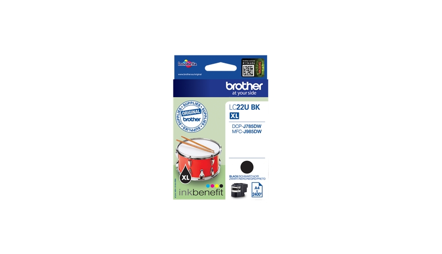 Brother LC-22UBK 2400Seiten Schwarz Tintenpatrone