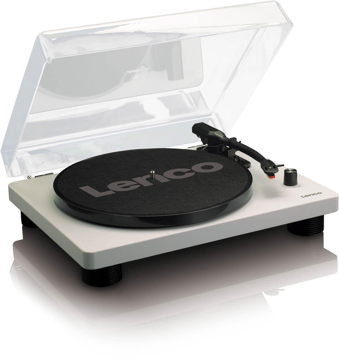 100000016942H Lenco LS-50GY Plattenspieler mit int. Lautsprechern -Grau-