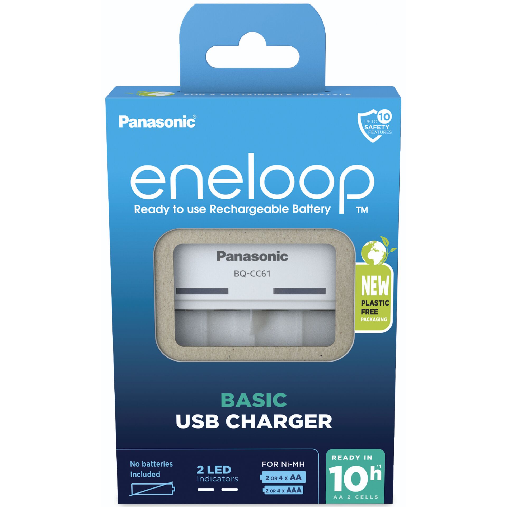 Pansonic Eneloop Basic Charger USB BQ-CC61 ohne Akkus