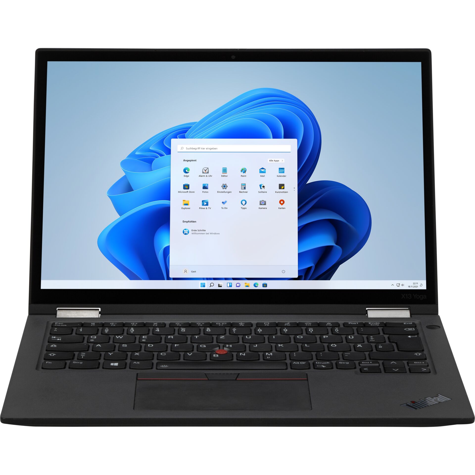 Lenovo ThinkPad X13 YOGA Gen2 33,78cm (13,3 ) Ci5 Refurbished 233300_00