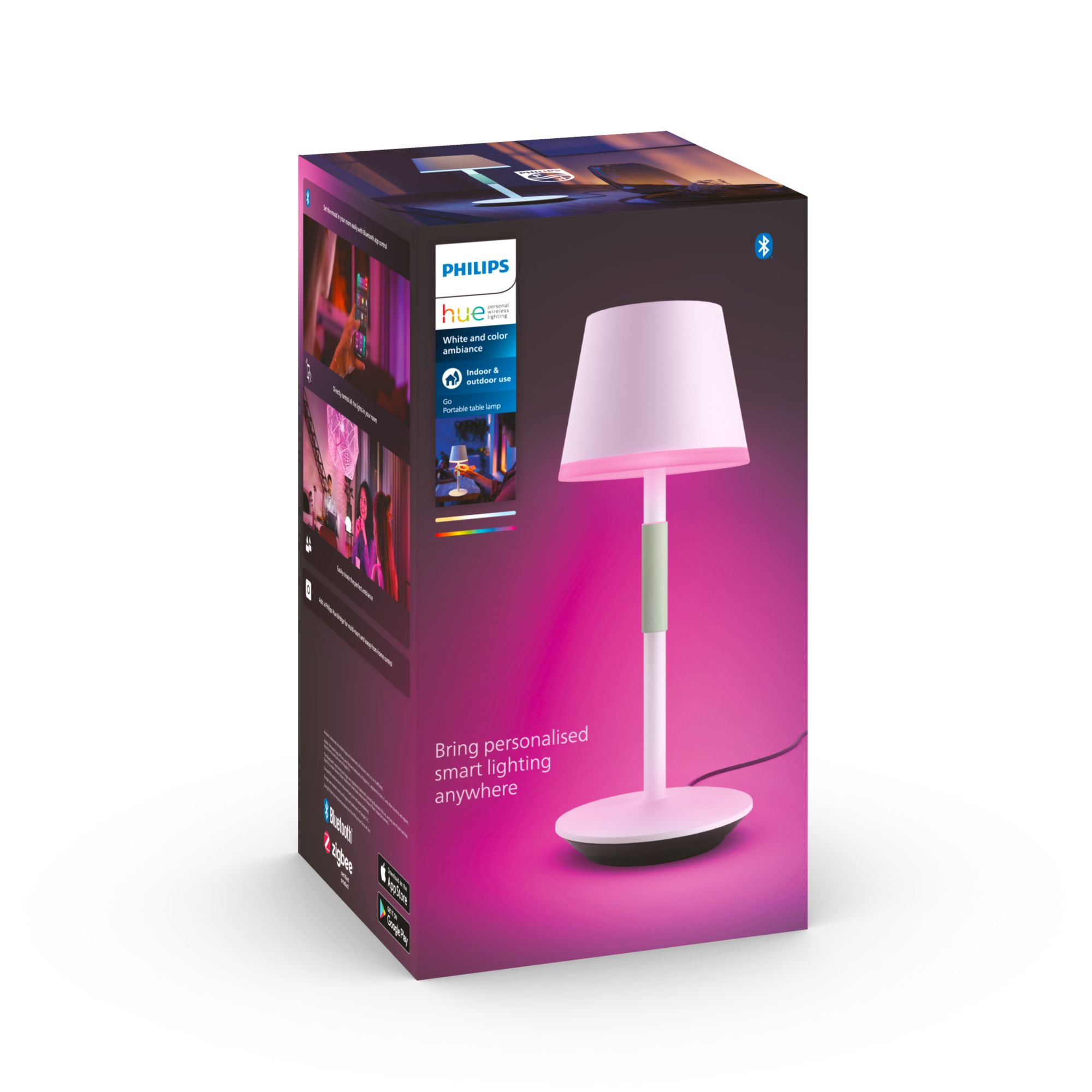 Philips Hue White & Col. Amb. Go Tragbare Tischleuchte weiß 107942447_2798280612