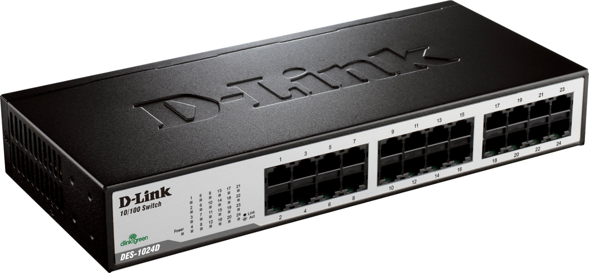 D-Link DES-1024D 24-Port NWay Workgroup Switch (RJ-45)