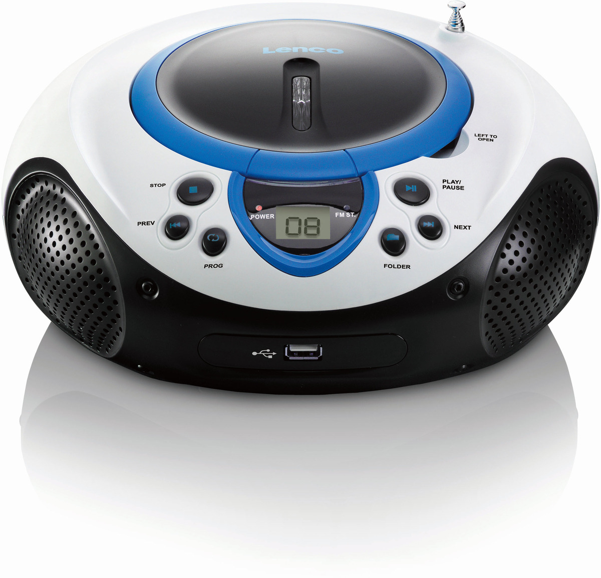 Lenco SCD-38 USB CD-Radio mit MP3, USB -Blau-