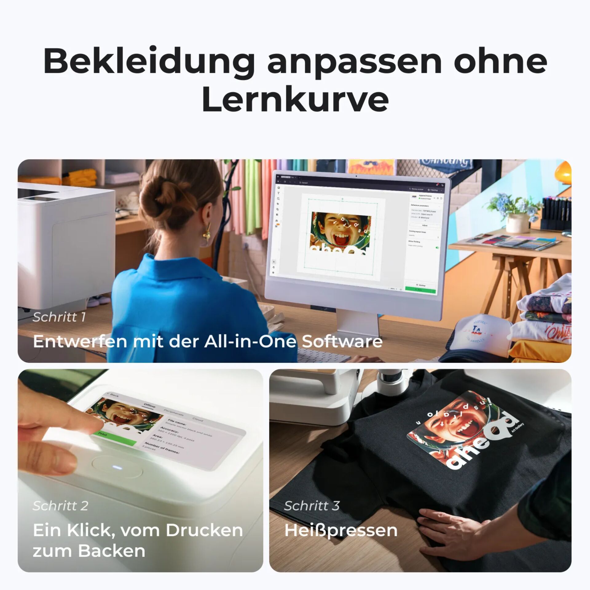 xTool Textildrucker Stoffdrucker inkl. Ofen - Ready2Use 220679_04