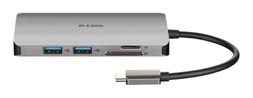 D-Link DUB-M810 Notebook-Dockingstation & Portreplikator Verkabelt Thunderbolt 3 Silber