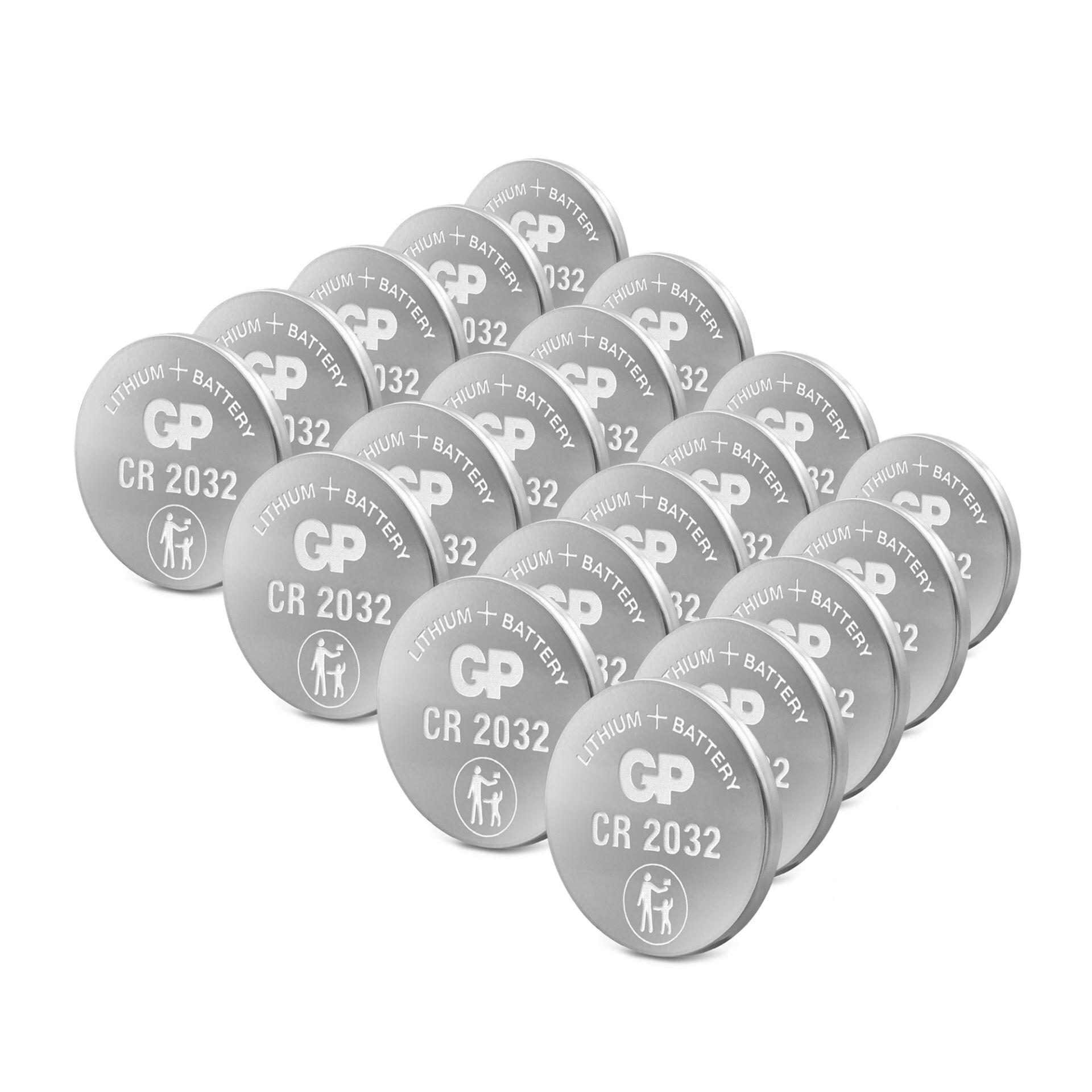 801978_00 1x20 GP CR 2032 Lithium 3V 20 Stück Knopfzellen  0602032C20