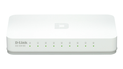 D-Link GO-SW-8E Unmanaged network switch Fast Ethernet (10/100) Weiß Netzwerk-Switch