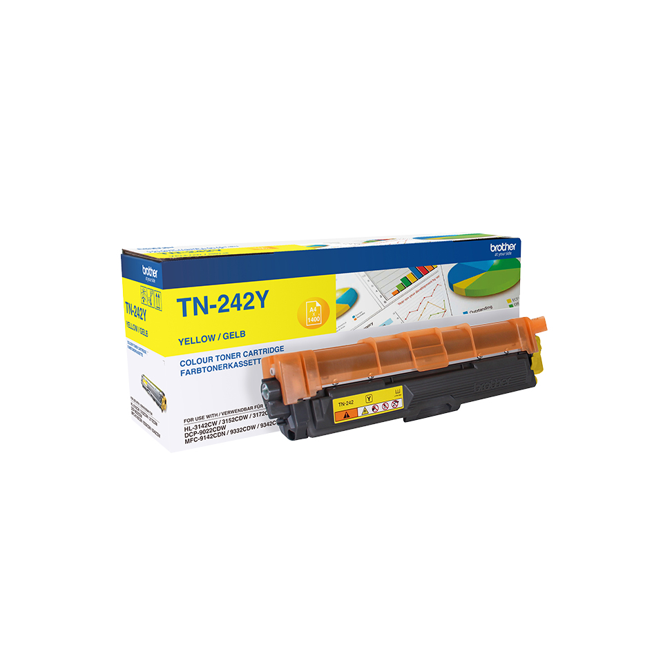 Brother TN-242Y Lasertoner 1400Seiten Gelb Lasertoner / Patrone
