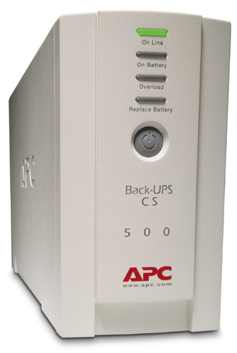 APC Back-UPS Standby (Offline) 500VA 4AC-Ausgänge Tower Beige Unterbrechungsfreie Stromversorgung (UPS)