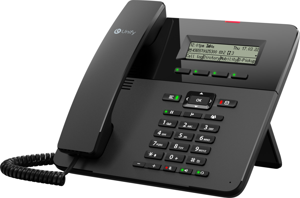 OpenScape Desk Phone CP210 mit HFA-Software integriert