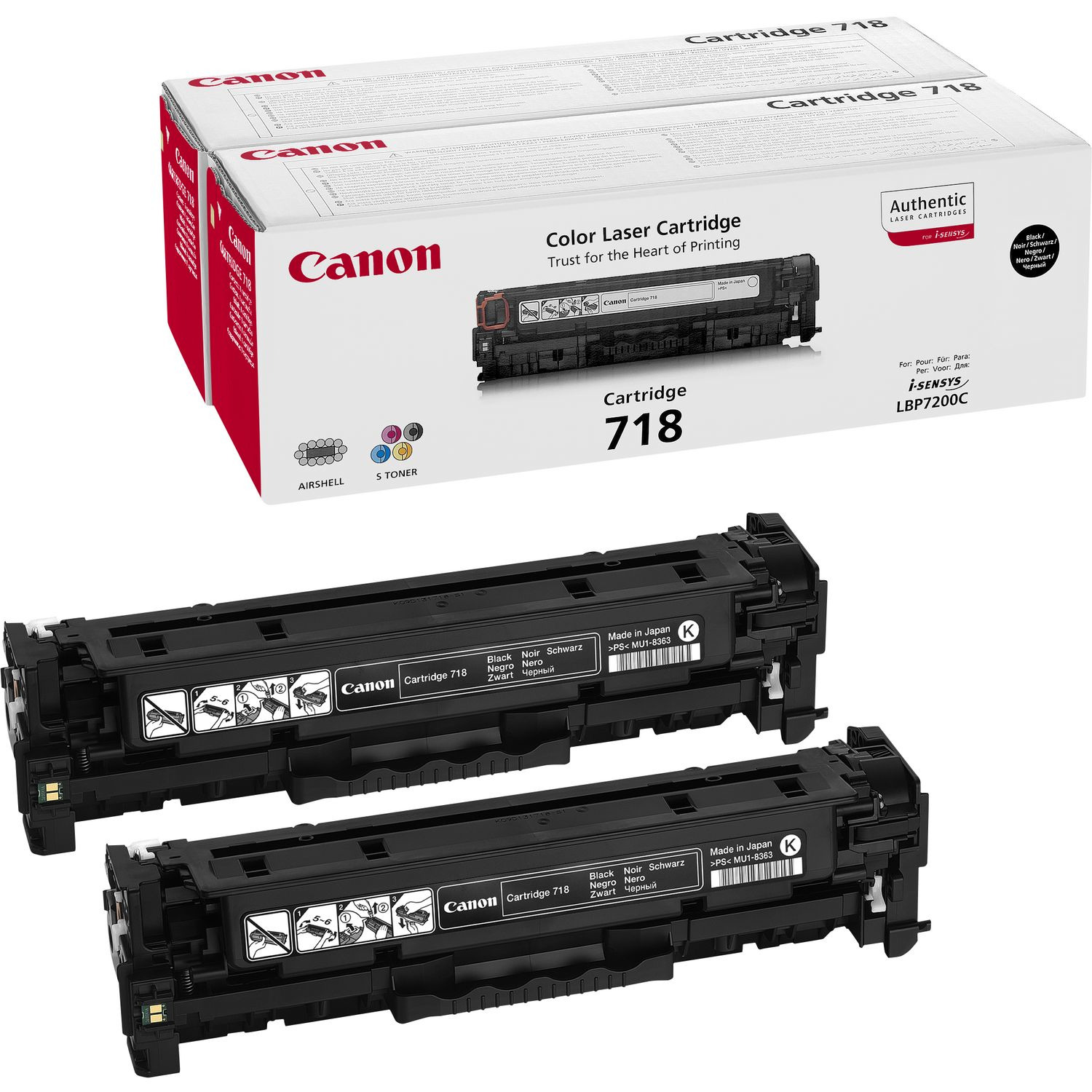 Canon Toner Doppelpack 718 Schwarz 22597296_0753649722