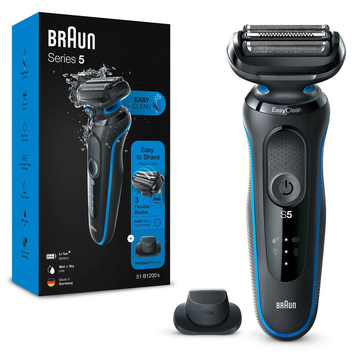 Braun Series 5 51-B1200s schwarz/blau 101334387_9366154361