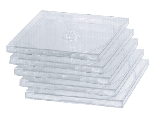 1x5 Hama CD-Box transparent