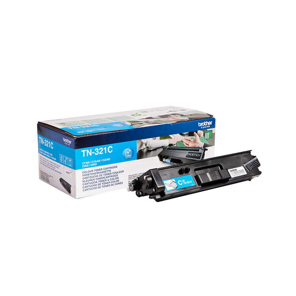 Brother TN-321C Lasertoner 1500Seiten Cyan Lasertoner / Patrone
