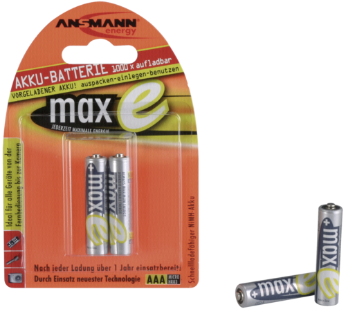 1x2 Ansmann maxE NiMH Akku
