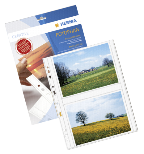 Herma fotophan 13x18 quer   weiß 250 Blatt                   7564