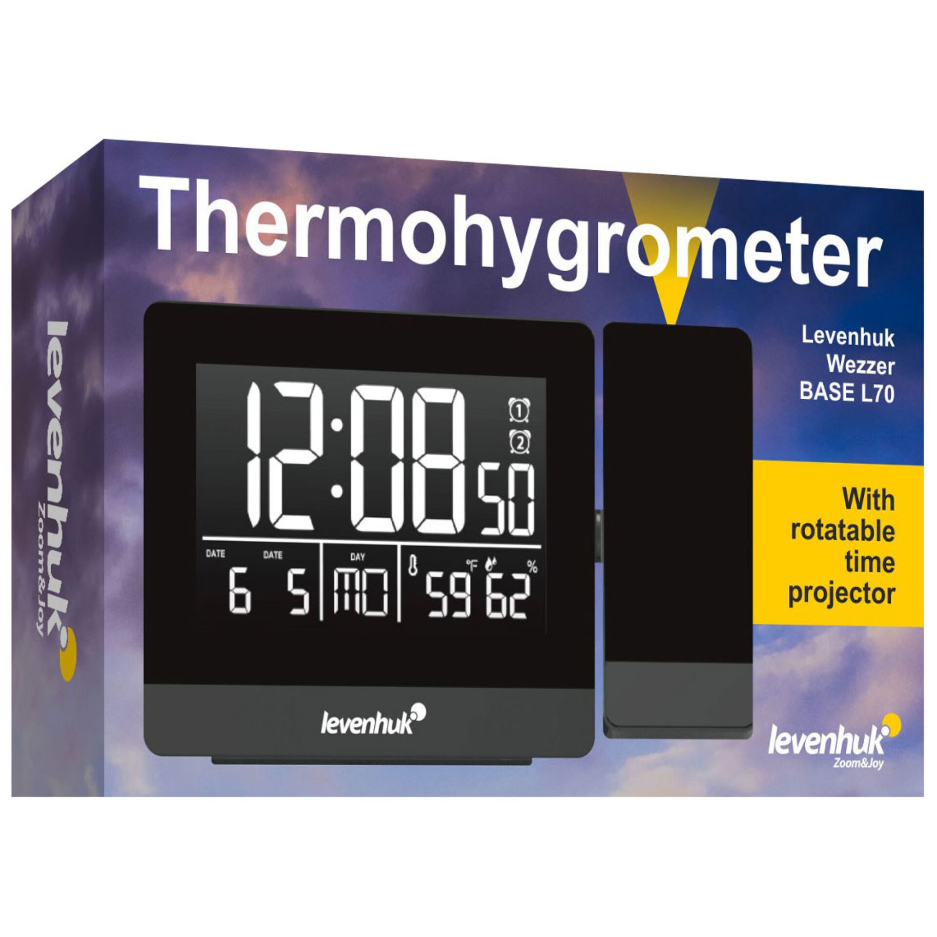 Levenhuk Wezzer BASE L70 Thermohygrometer mit Projektor