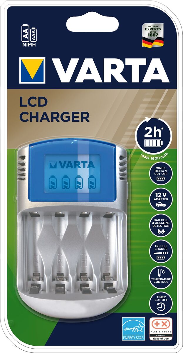 VARTA LCD Charger 57070 + 12V & USB 100000003419H