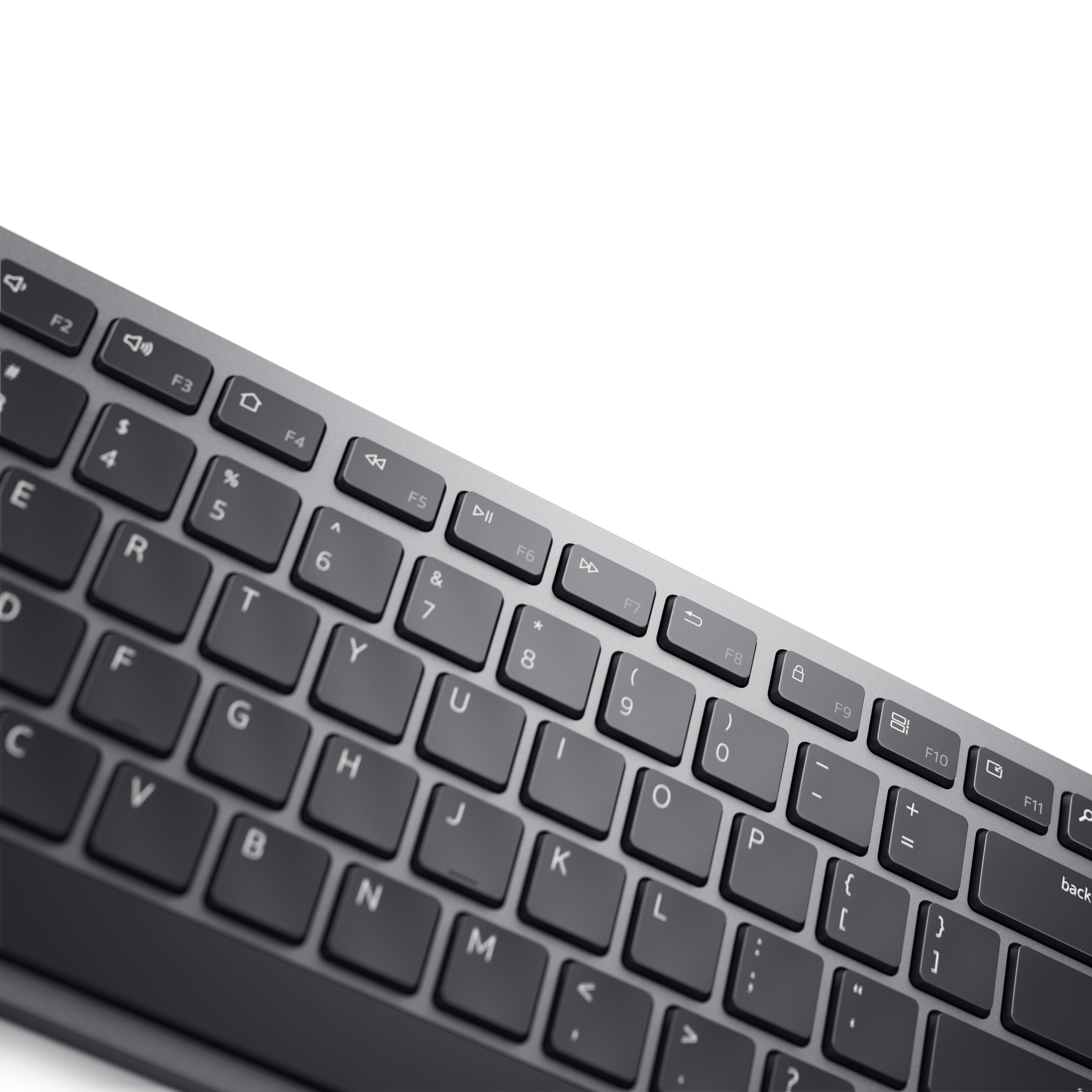 DELL KM7321W Tastatur RF Wireless + Bluetooth QWERTZ Deutsch Grau, Titan