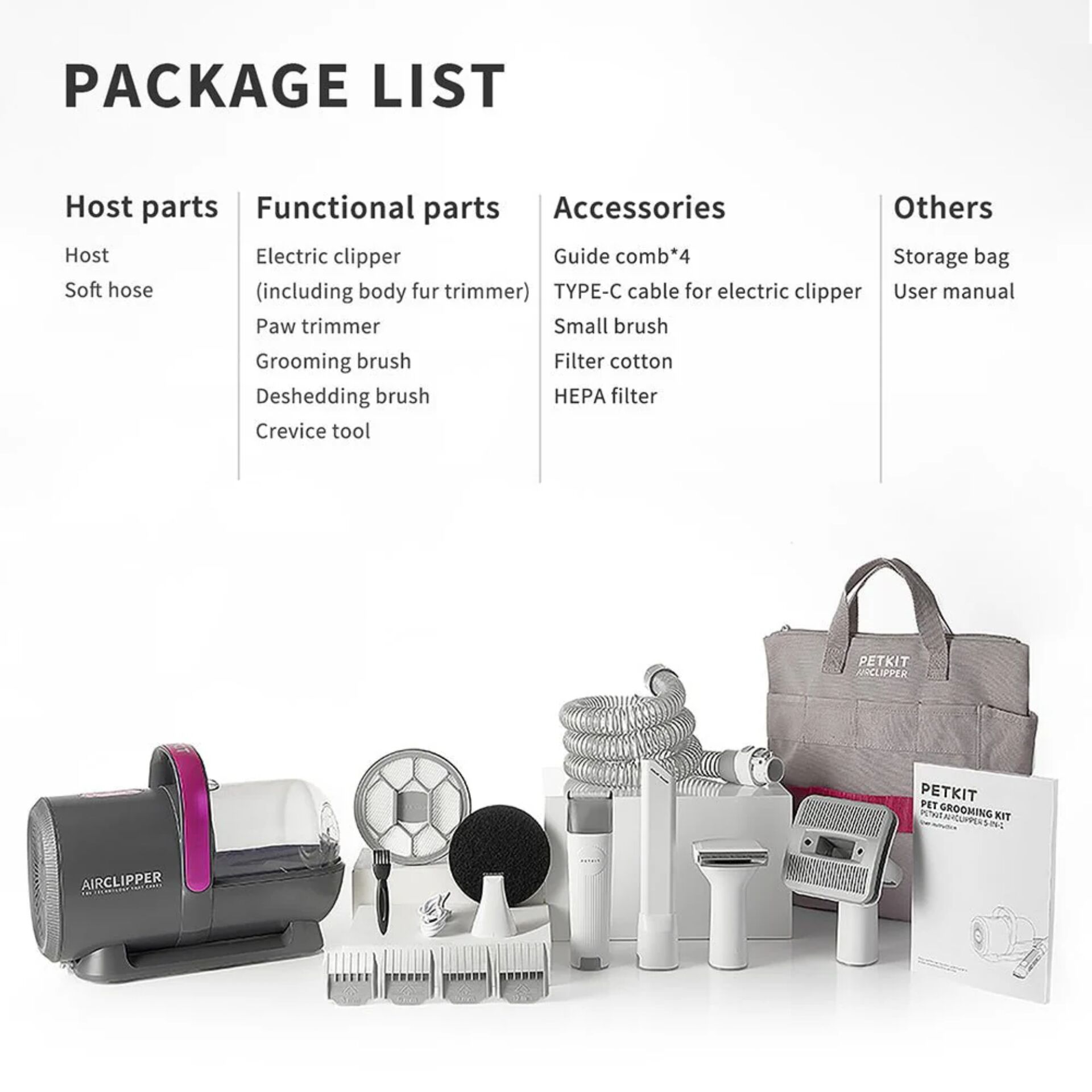 PETKIT Pet Grooming Vacuum Kit (LM4) 870228_05