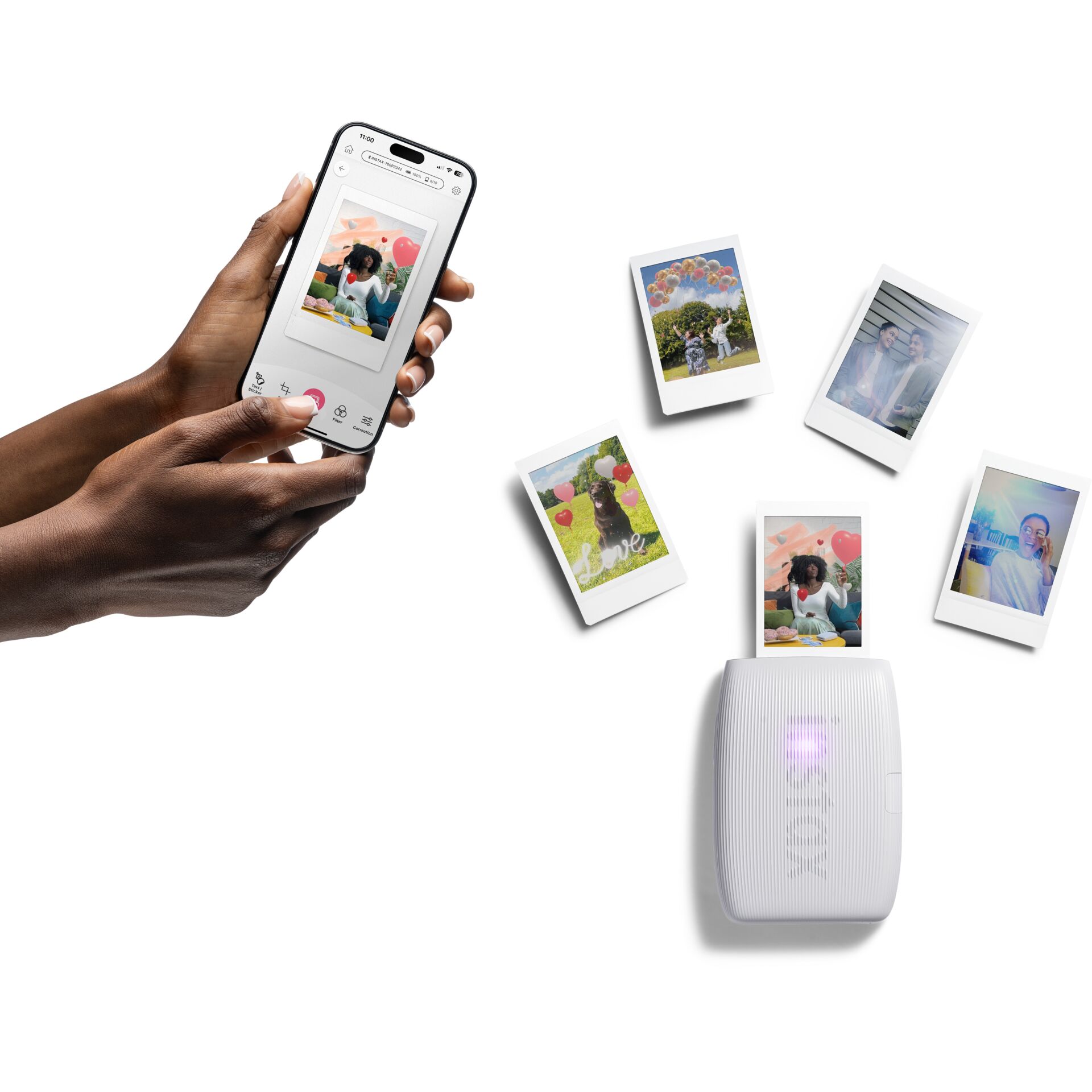 Fujifilm instax mini Link 3 EX D Clay White 103317_10