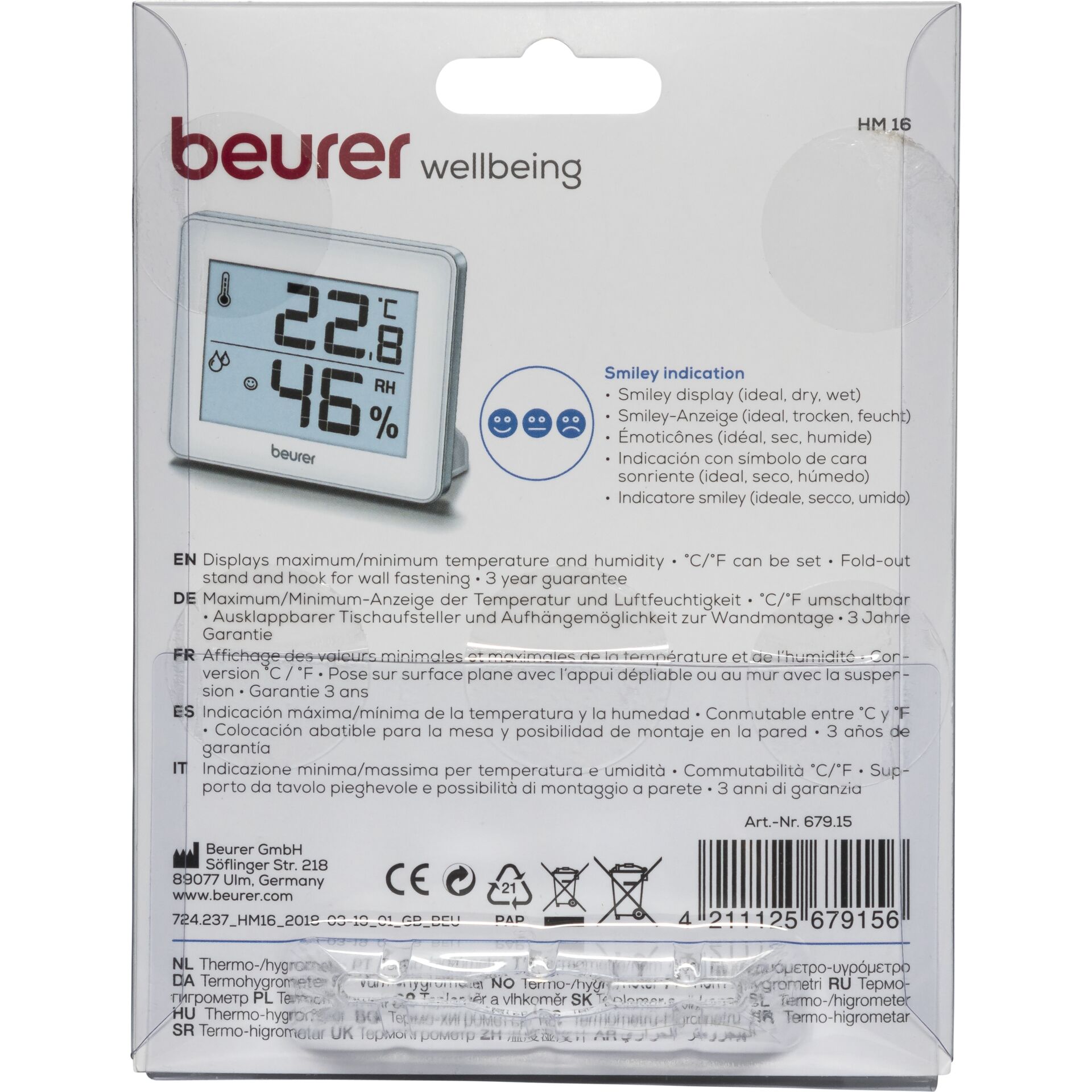 Beurer HM 16 Hygrometer 641993_01