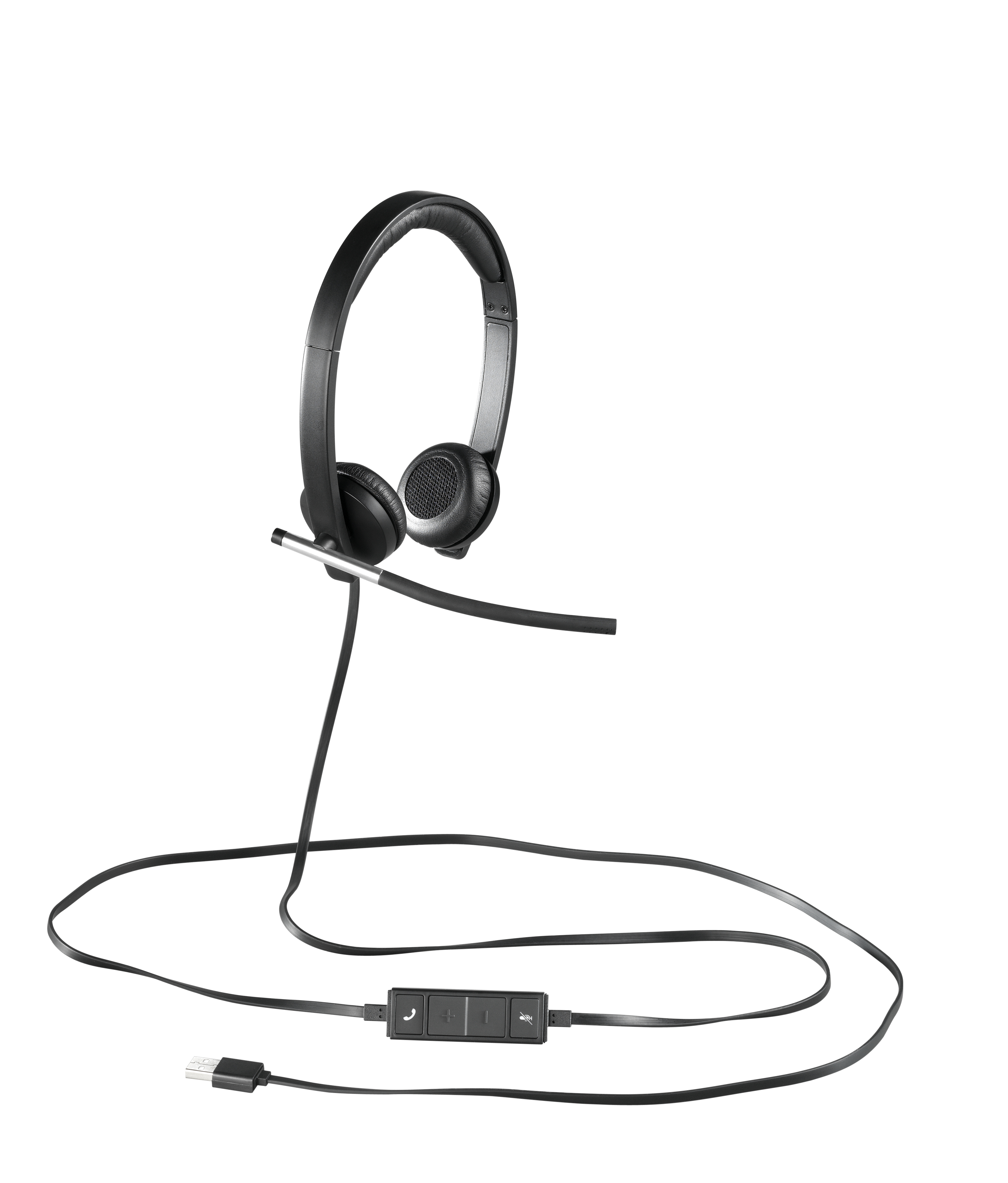 Logitech H650E Kopfhörer Kopfband Schwarz, Silber