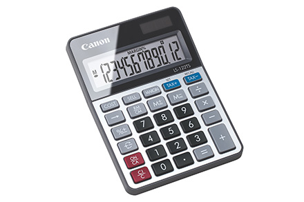 Canon LS-122TS Taschenrechner Desktop Display-Rechner Grau