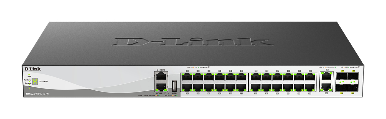 D-Link DMS-3130-30TS/E-30 Port Switch Multi-Gigabit – Ansicht 2