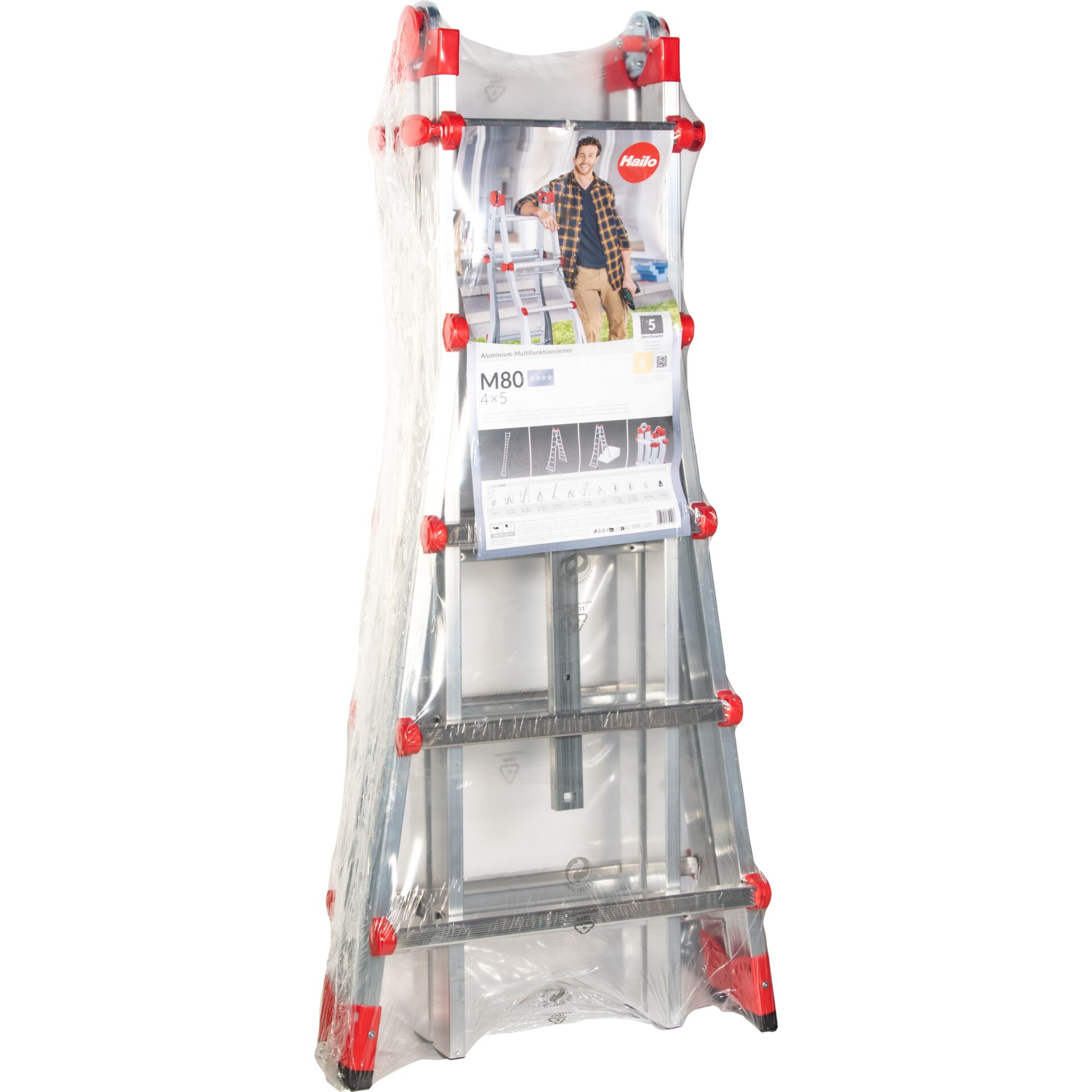 Hailo M80 4x5 Sprossen-Leiter 245109_08