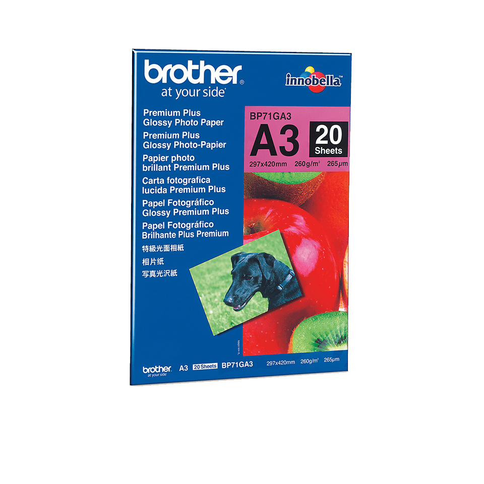 Brother Fotopapier DIN A3 20 Blatt (bis 6000 dpi) 260g/m² – Ansicht 1