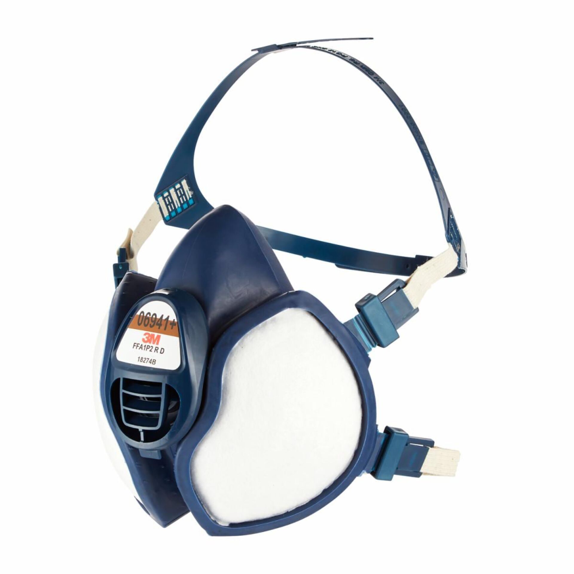 3M Atemschutzmaske FFA1P2 R D blau, ideal für Schutz vor Schadstoffen und komfortables Tragen