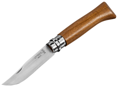 Opinel Taschenmesser No. 08 Holzgriff Walnuss