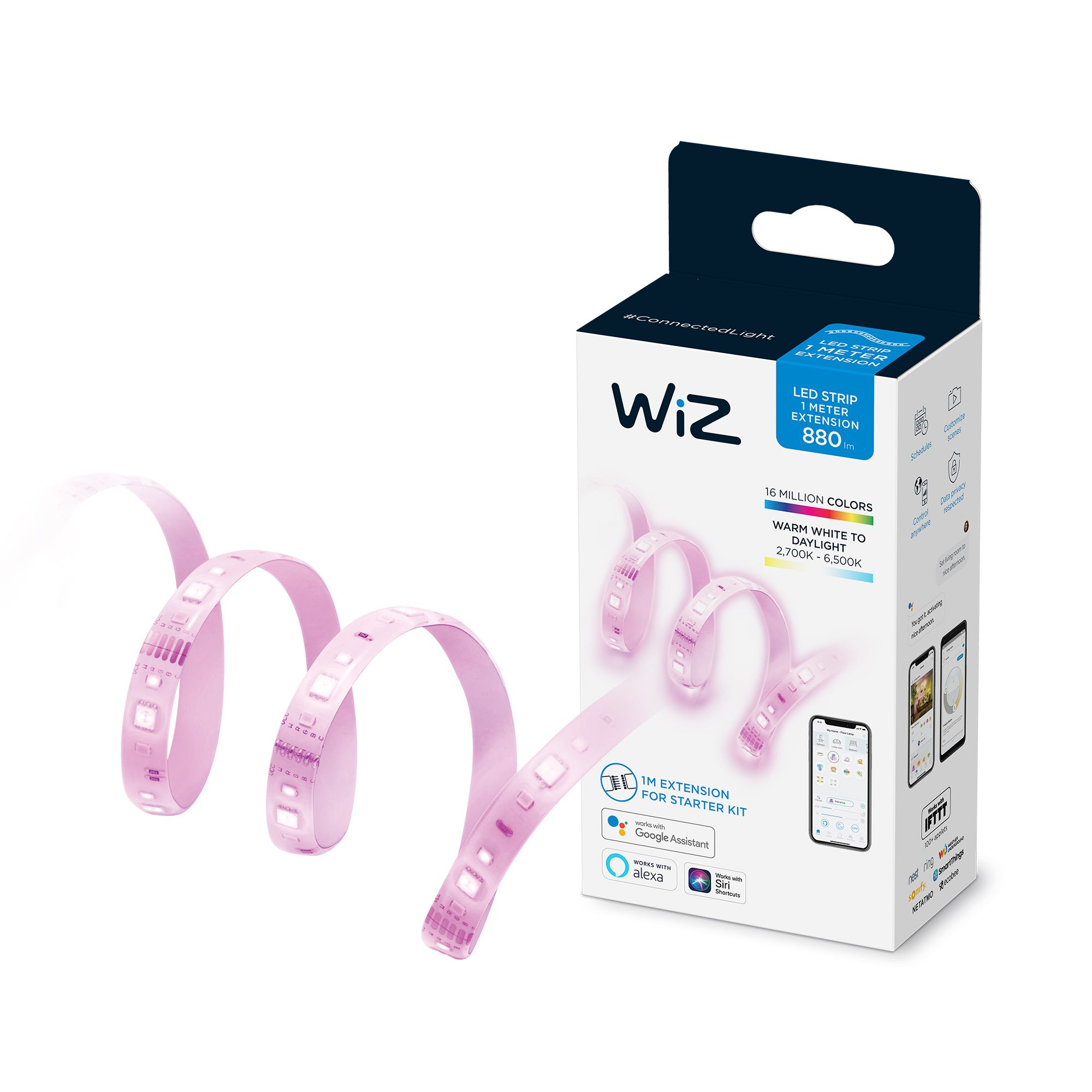 WiZ Wi-Fi LED Strip 1M 880lm extension EU 87224547_6908001299