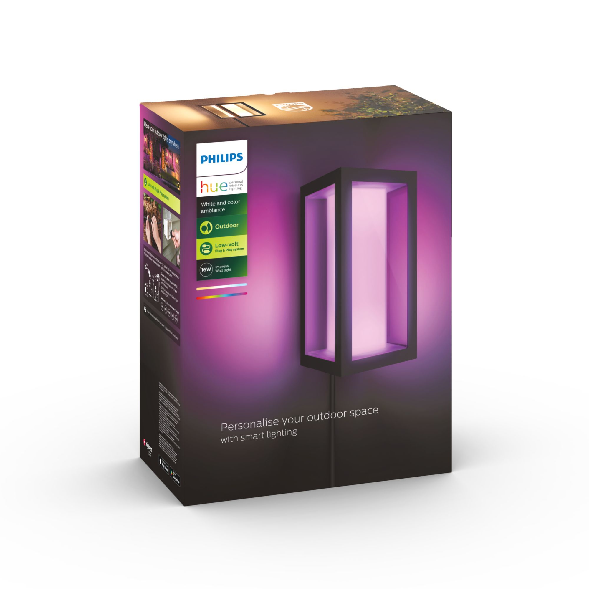 Philips Hue White&Col. Amb Impress Wandleu. schwarz Erweit.NV 77077818_2183733587
