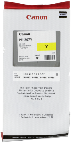 Canon PFI-207 Y Tinte yellow