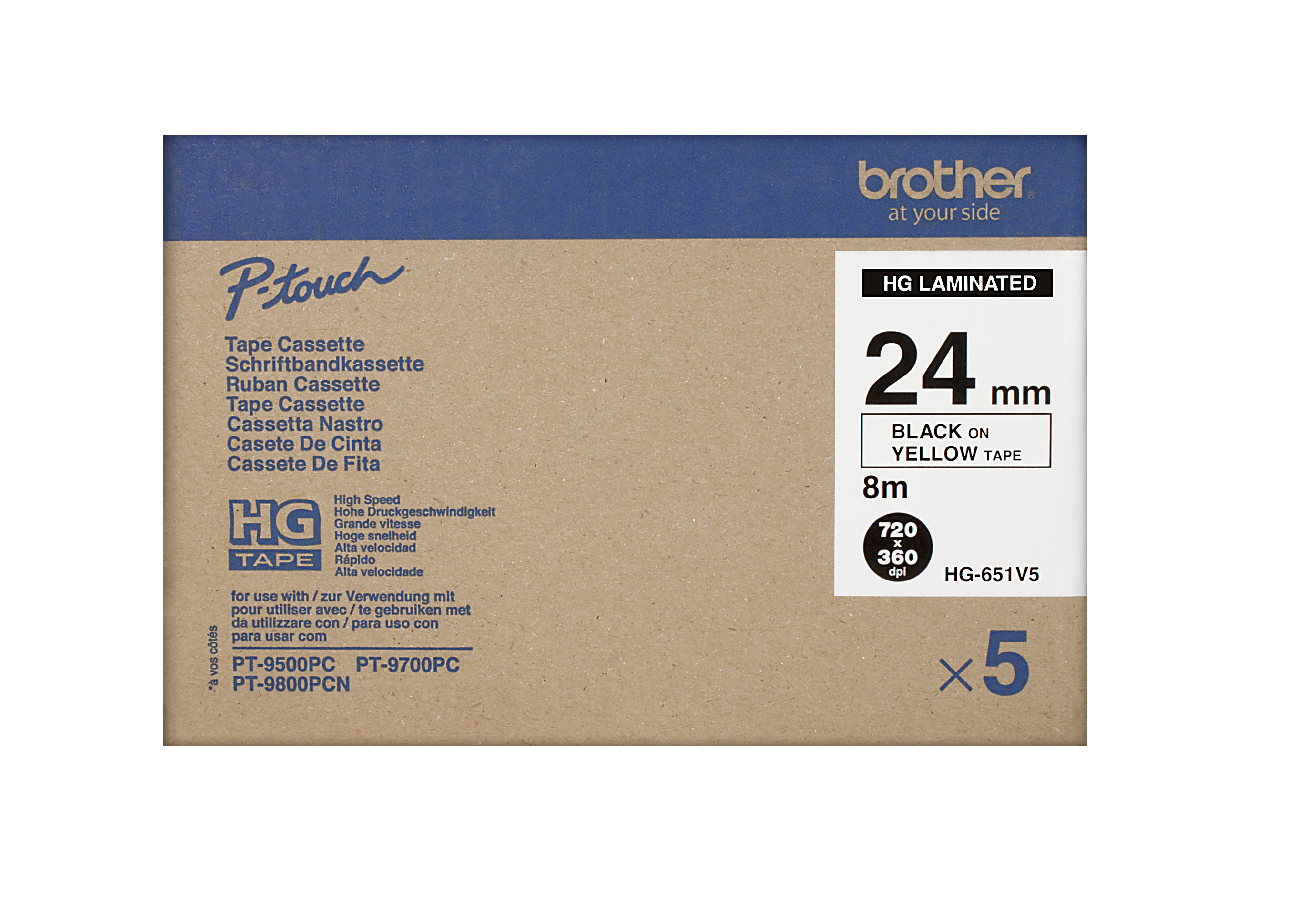 Brother HG-651V5 Etiketten erstellendes Band