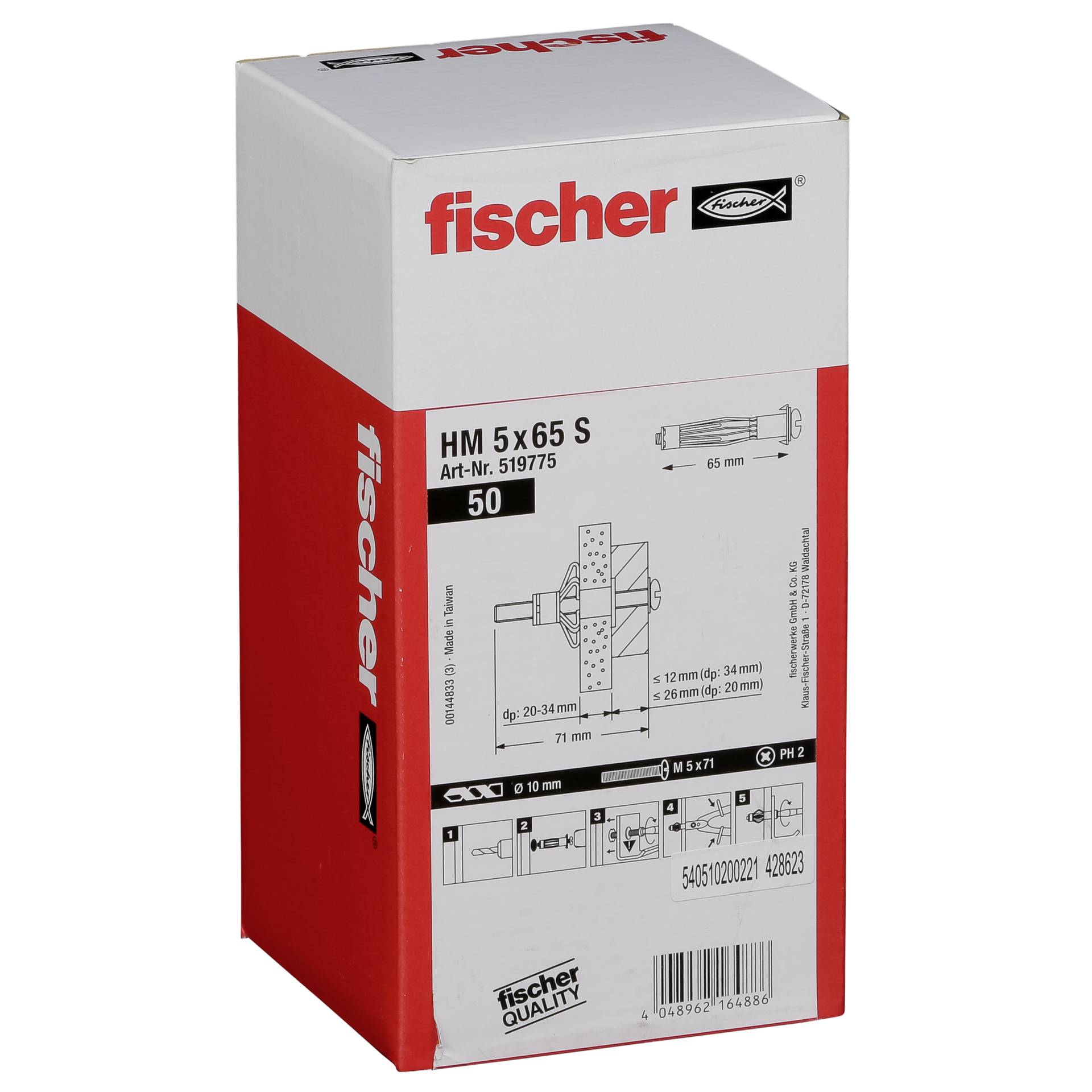 Fischer Hohlraum-Metalldübel HM