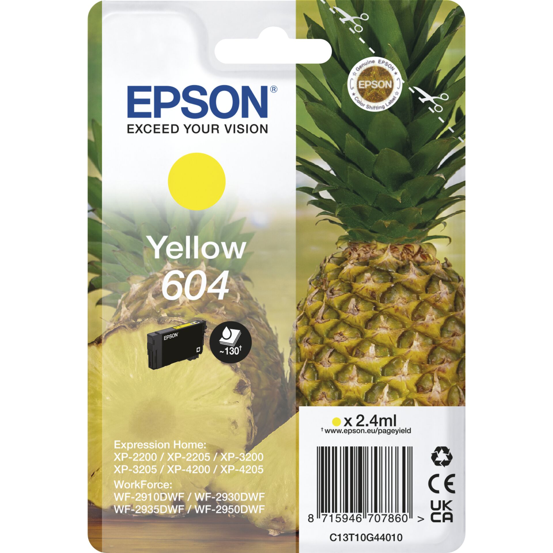 Epson Tintenpatrone yellow 604                       T 10G3