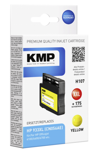 KMP H107 Tintenpatrone yellow