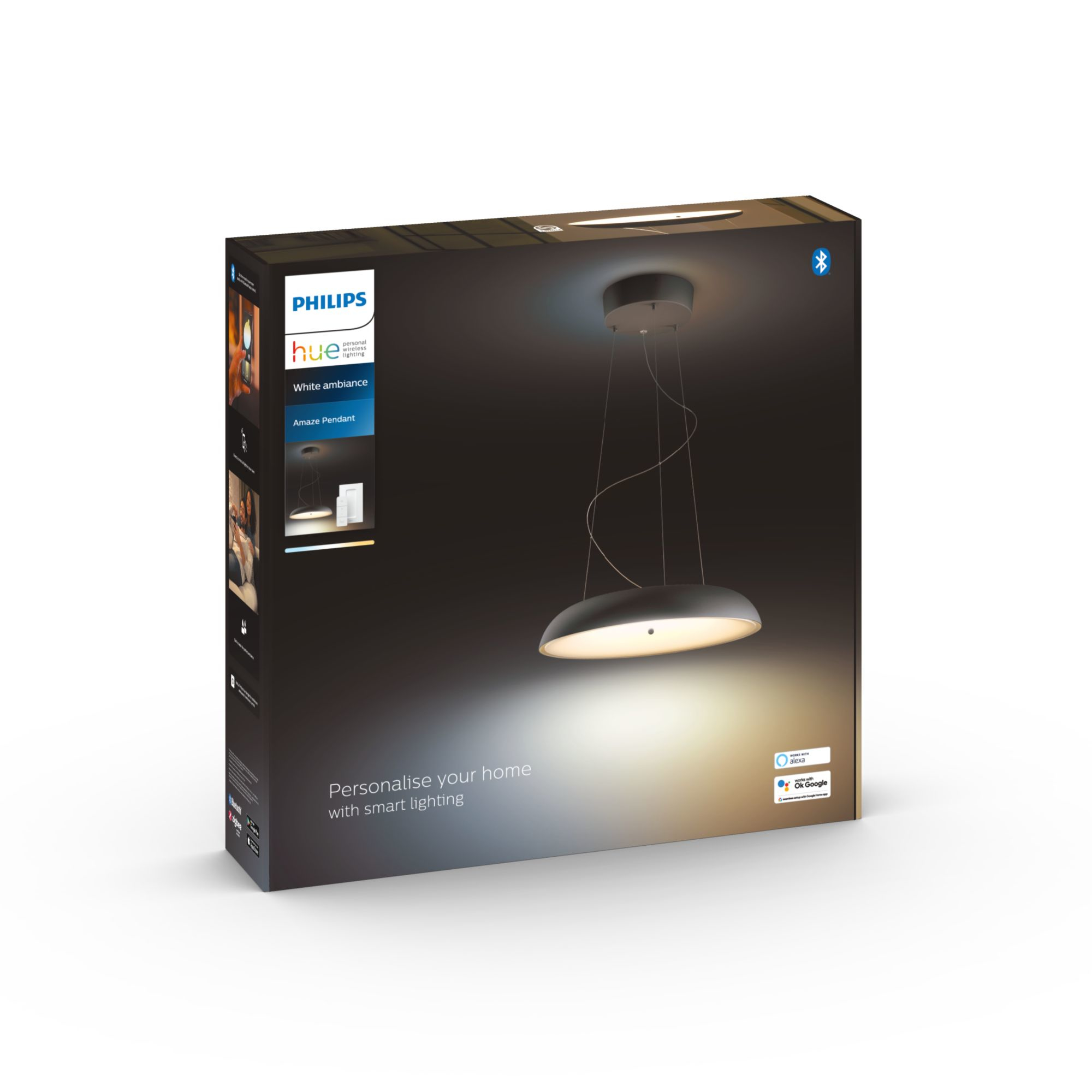 Philips Hue White Amb. Amaze Pendelleuchte schwarz 3000lm DS 92657502_4178743812