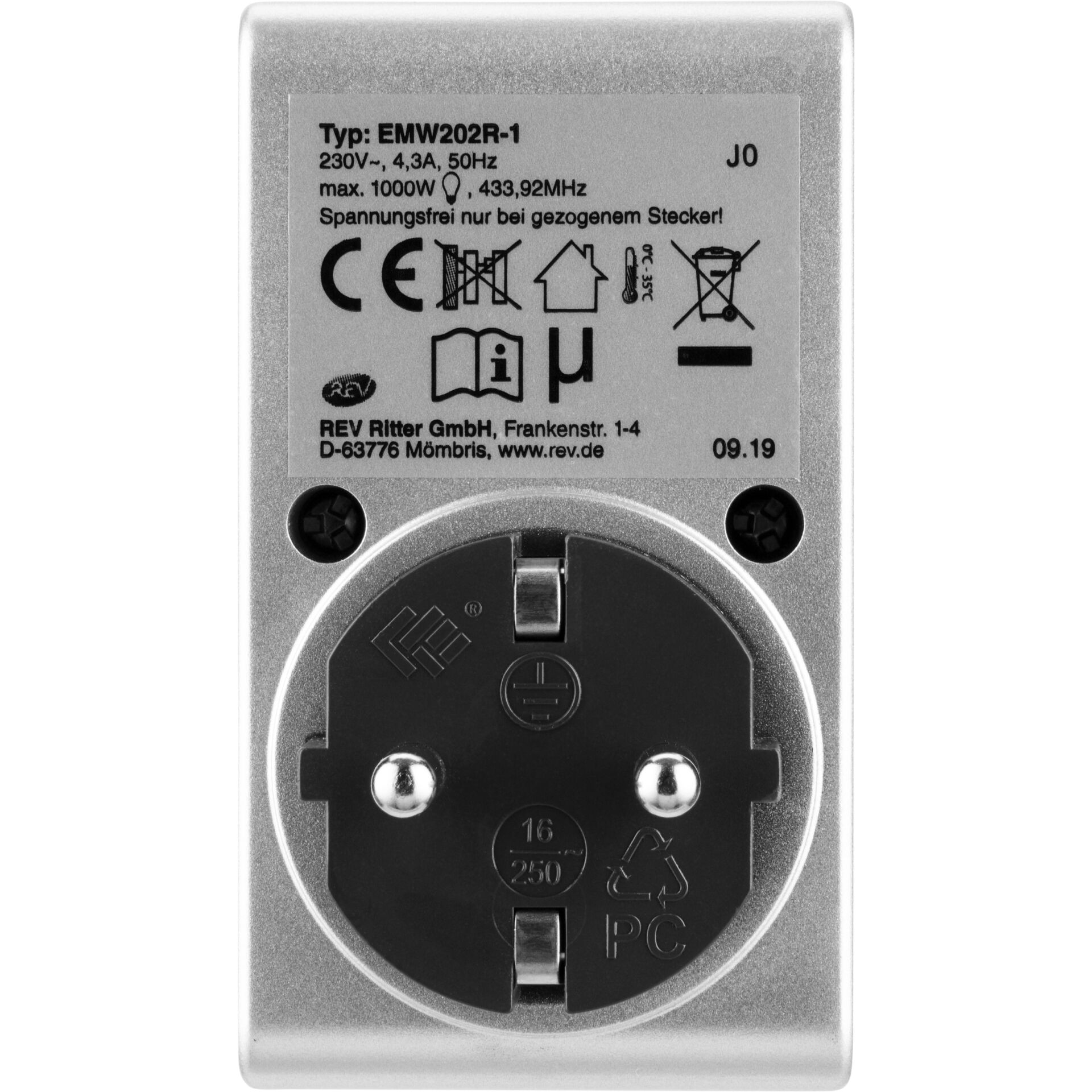 REV Funk-Steckdosen-Set silber 3+1 2300W             0085010703 657622_04