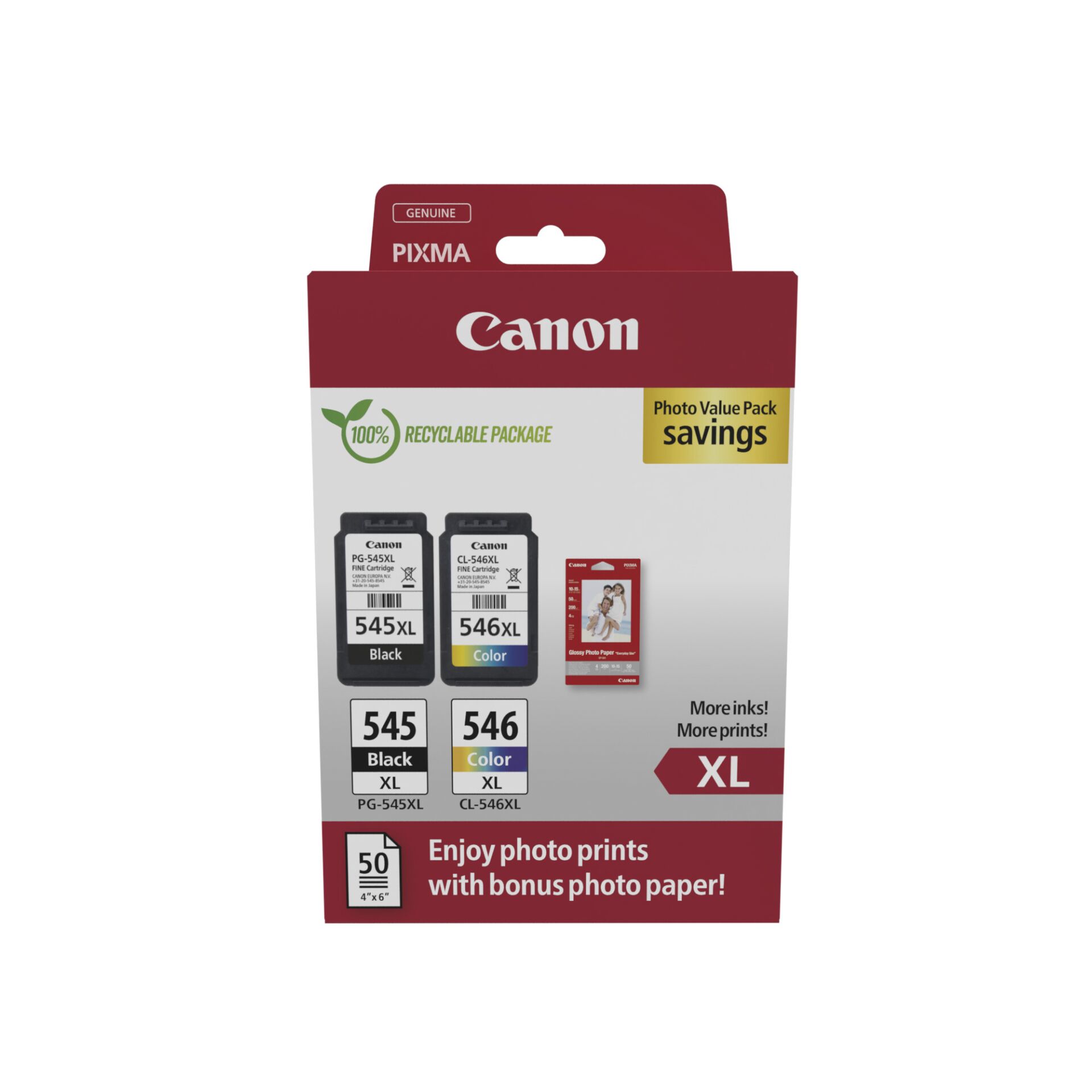Canon PG-545 XL / CL-546 XL Photo Value Pack 829929_00