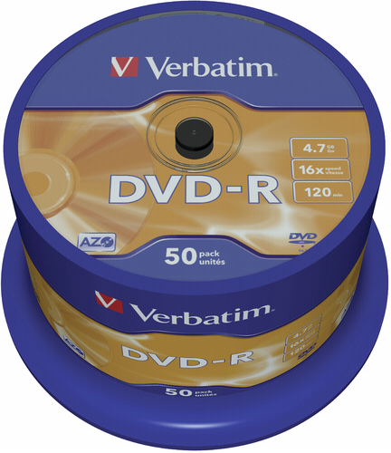 1x50 Verbatim DVD-R 4,7GB