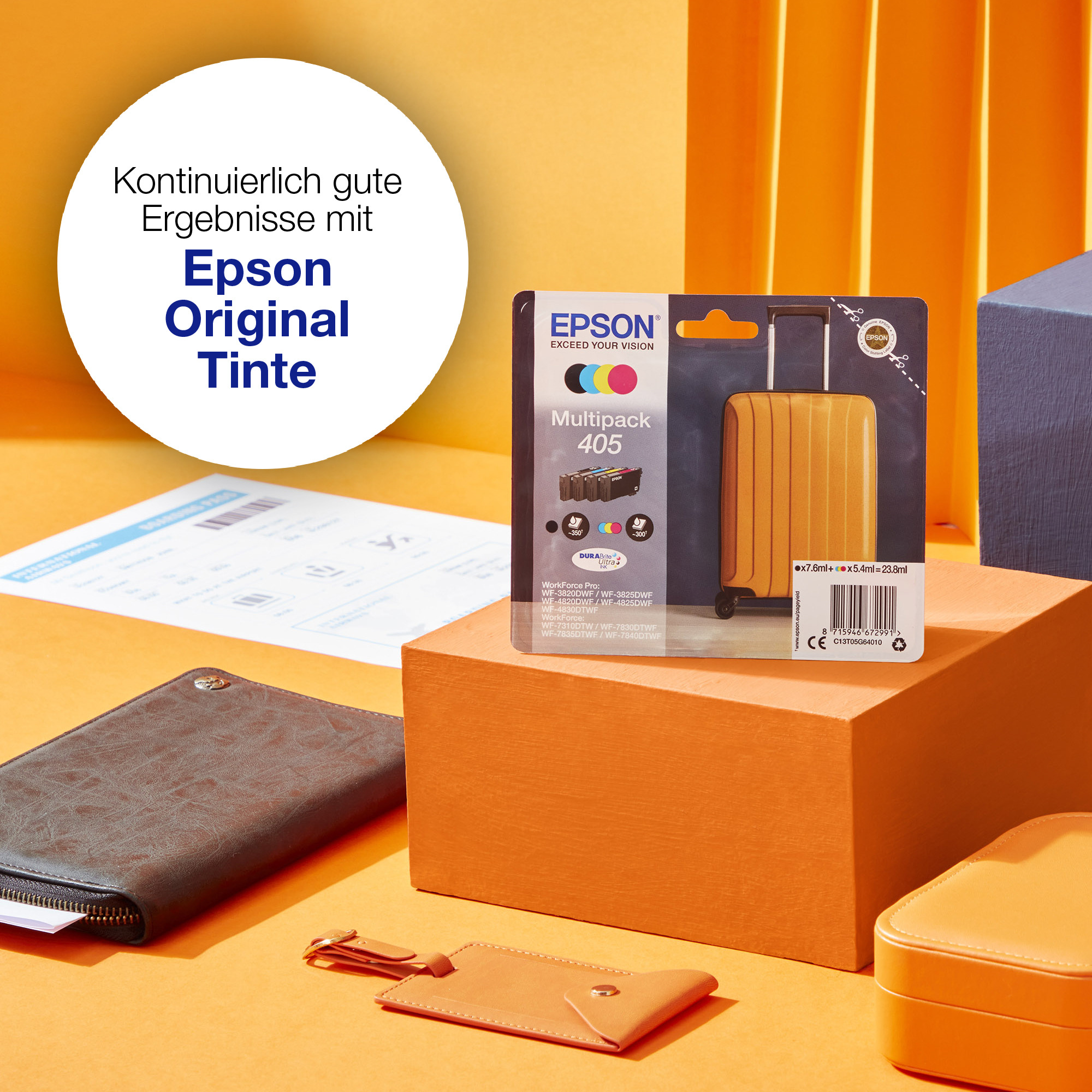Epson Tintenpatrone schwarz DURABrite Ultra Ink 405XXL T02J1 – Ansicht 1