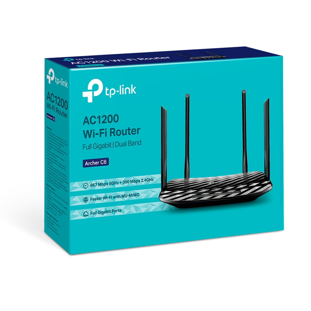 TP-Link Archer C6 AC1200 Dual-Band WLAN Router 79344005_1182835788