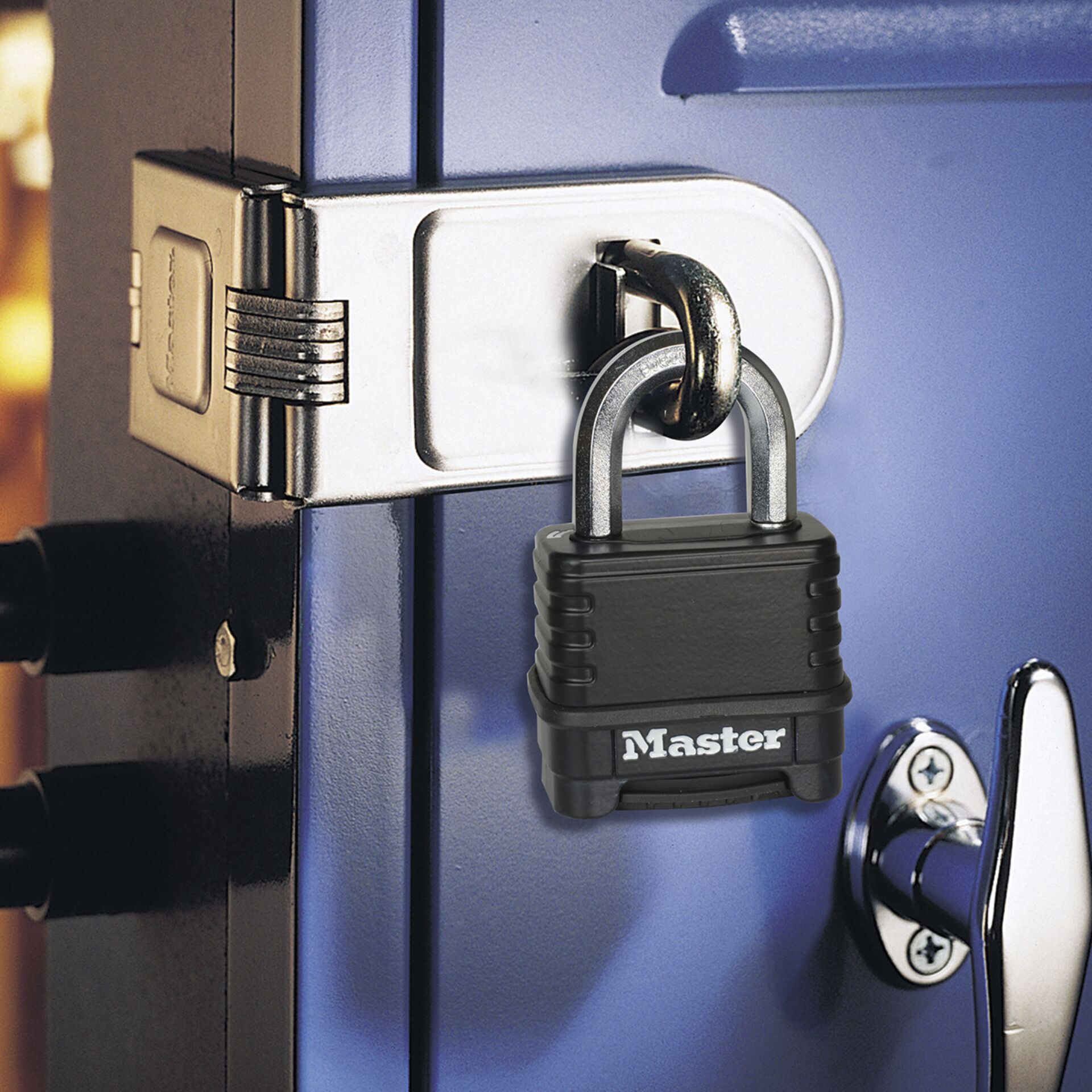 Master Lock Zahlenschloss aus Zink 56mm Schwarz