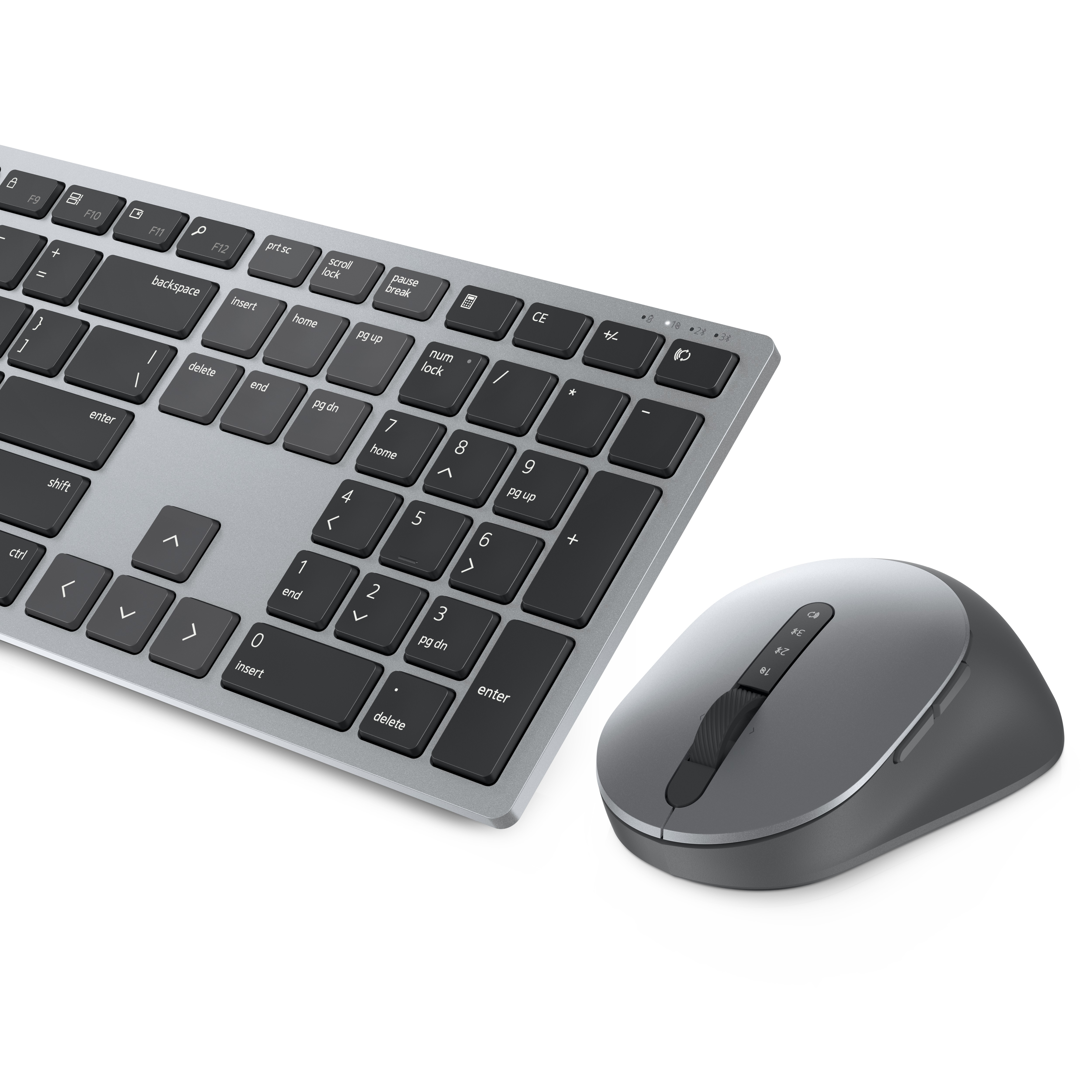 DELL KM7321W Tastatur RF Wireless + Bluetooth QWERTZ Deutsch Grau, Titan