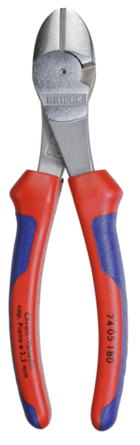 KNIPEX Kraft-Seitenschneider atramentiert 180 mm