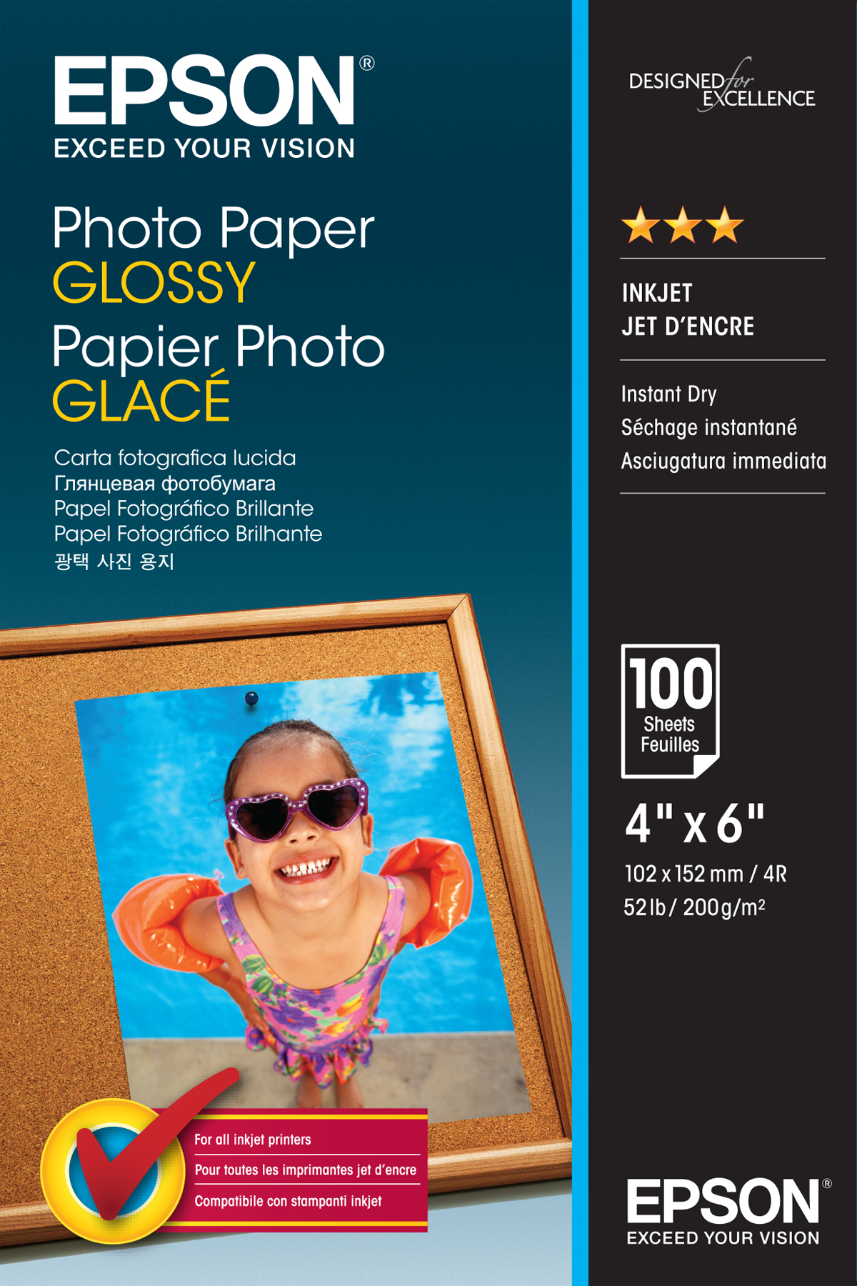 Epson Fotopapier glänzend C13S042548 -10x15cm-100 Blatt- 19613213_2312558647